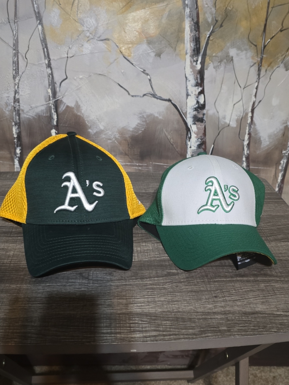 Oakland A's Green & Yellow Trucker Hat - Team Logo Cap